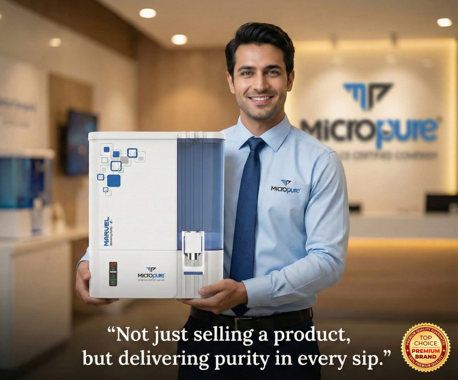 Premium water purifier with pure water - Micropure